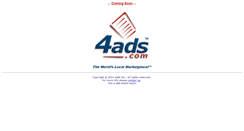 Desktop Screenshot of 4ads.com